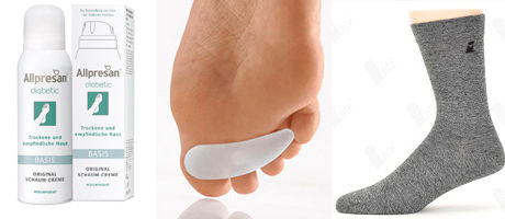 Fußpflege – Fuß- und Druckschutz – Diabetikerstrümpfe